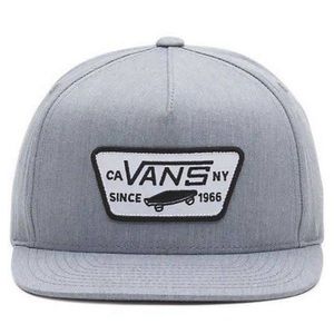 Vans Full Patch Boys Snapback Hat - Heather Gray